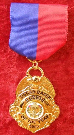 MSFA Past President C. Oscar Baker Rookie Of The Year Award